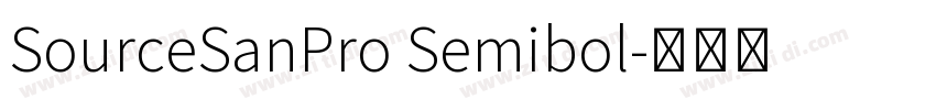 SourceSanPro Semibol字体转换